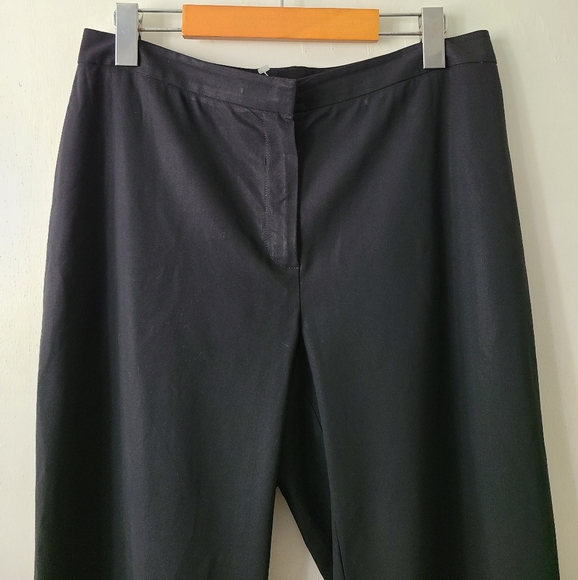 ST JOHN COLLECTION Vintage Wool Blend Black Pants - Picture 2 of 7